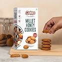 Quipps Premium Millet Honey Cookies | 200g | 5-Grain Multigrain Cookies Sweetened with Jaggery & Honey | Made with Oats, Ragi, Millet, Whole Wheat & Corn Flour | No Maida | No Palm Oil | No Artificial Preservatives | 
