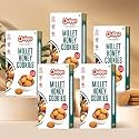Quipps Premium Millet Honey Cookies | 5-Grain Multigrain Cookies Sweetened with Jaggery &amp; Honey | Made with Oats, Ragi, Millet, Whole Wheat &amp; Corn Flour | No Maida | No Palm Oil | No Artificial Preservatives | Healthy