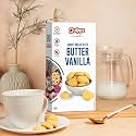 Quipps Short Bread Bites Butter Vanilla Cookies | 180g | Made with Real Butter & Natural Vanilla | Whole Wheat Atta | No Maida | No Palm Oil | No Artificial Preservatives | Eggless Shortbread Cookies | Tea-Time Biscuits