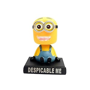 minion bob despicable me phone holder car decoration bobblehead action figure