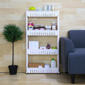 QUISTAL 4 Layer Storage Organizer Multipurpose Slim