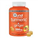 Qunol Turmeric + Black Pepper & Ginger Gummy 550mg Enhanced Absorption 90ct