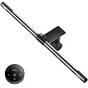 Quntis Monitor Light Bar with Remote, 20.1'' Dual Light Screen Light Bar, Sliding Weighted Clip Fit for All Screens, Adjustable Stepless Dimming, Eye Caring No Glare Gaming Work Desk Lamp, Gray