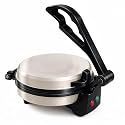 QURACK Electric Roti Maker Machine with Double Indicator for Home | 900 Watt Non-Stick PTFE Coating Stainless Steel Automatic Chapati Maker Machine
