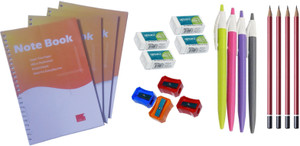 qurtasia stationery set 20 in 1 4 set of 5 itemssuitable for professionals conferences  office set