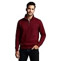 Half Zipper Solid Sweatshirt for Men