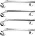 QUXOZO Stainless Steel Towel Hanger for Bathroom/Towel Rod/Bar/Bathroom Accessories 24 inch 4 Bar Towel Rod (Stainless Steel Pack of 4)