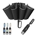 QWB Inverted Umbrella with Auto Open Close Windproof Compact Travel