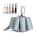 QWB Inverted Umbrella with Auto Open Close Windproof Compact Travel