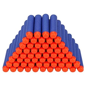 qweezer 150 pcs toy bullet foam dart  bullets for nurf n strike elite guns  bullet dart  150-piece blue