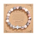 QWNHONEY Christian Gifts for Women Cross Beads Bracelet Catholic Religious Mothers Day Birthday Christmas Gifts for Women Mother Daughter Sister Girlfriend Grandma Wife