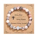 QWNHONEY Christian Gifts for Women Cross Beads Bracelet Catholic Religious Mothers Day Birthday Christmas Gifts for Women Mother Daughter Sister Girlfriend Grandma Wife