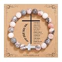 QWNHONEY Christian Gifts for Women Cross Beads Bracelet Catholic Religious Mothers Day Birthday Christmas Gifts for Women Mother Daughter Sister Girlfriend Grandma Wife