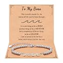 QWNHONEY Waves of Life Bracelet Inspirational Birthday Gifts for Bestie Sister 16th 18th 21st 30th 40th 50th 60th Birthday Gifts for Women