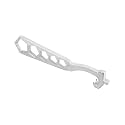 QWORK 5-Hole Fire Hydrant Wrench 14-1/4", Galvanized Iron Construction – Fits Standard Pentagon Nuts for Outdoor Firefighting, Utility Work & Maintenance