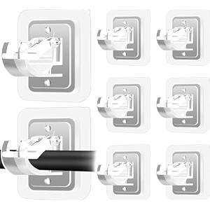 qxore no drill curtain rod brackets - self adhesive curtain rod holder hooks nail free adjustable for kitchen home bathroom and hotel 8pcs transparent