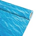 Qyeahkj Ocean Waves Bulletin Board Paper Roll Sea Bulletin Board Background Paper Back to School Classroom Decor Poster for Art Craft DIY Projects Home Office Classroom Party Supplies 17.7in x 20ft
