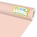 Qyeahkj Pink Bulletin Board Paper Roll Girl Blush Pink Bulletin Board Background Paper Fade Resistant Classroom Decoration Poster Art Craft Home Wall Education Decoration Supplies 17.7in x 20ft