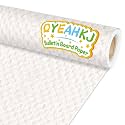 Qyeahkj White Woven Bulletin Board Paper Roll Rustic Bulletin Board Background Paper Fade Resistant Classroom Decoration Poster Art Craft Home Wall Education Decor Supplies 17.7in x 20ft