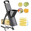 QYKIC Safe Mandoline Slicer Pro for Kitchen, Adjustable Potato Slicer