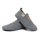 QZKDM Lightweight Slip on Grip Indoor House Slippers Barefoot Non Slip Home Exercise Yoga Shoes for Men Women