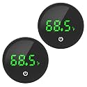 QZQ Fish Tank Thermometer Aquarium Thermometer Wireless Touch Stick Digital Aquarium Thermometer LED Display ±1°F for Monitoring The Fish Tank Aquarium Temperature Accessories (2 Pack Black)