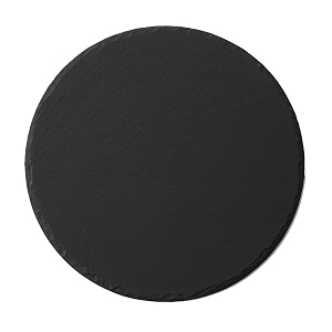 RV Wellness Natural Black Slate Tray Round