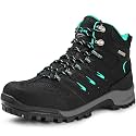 R CORD Womens Hiking Boots Waterproof Slip-Resistant Cushioned Support Durable for Hiking, Travel, Rainy Days, Camping, and Outdoor Adventures