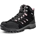R CORD Womens Hiking Boots Waterproof Slip-Resistant Cushioned Support Durable for Hiking, Travel, Rainy Days, Camping, and Outdoor Adventures