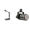 RØDE DS2 Desktop Studio Arm for Microphones, Cameras, Smartphones, Lights and Other Accessories (up to 900g) & PodMic Cardioid Dynamic Broadcast Microphone, Black