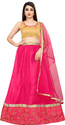 R&H COMAPANY Self Design Semi Stitched Lehenga Choli (Pink)
