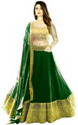 R&H COMAPANY Self Design Semi Stitched Lehenga Choli (Green)