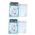 R H LIFESTYLE Cute Sticky Notes Set Baby RABIT Mini Clipboard with Weekly Plan Aesthetic Notepad for Writing Office Stationery Sticky Notes Pad Pink Pack of 2