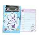 R H LIFESTYLE Cute Sticky Notes Set Baby RABIT Mini Clipboard with Weekly Plan Aesthetic Notepad for Writing Office Stationery Sticky Notes Pad Pink Pack of 1
