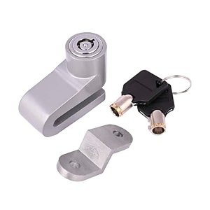 anti theft heavy duty wheel disc brake lock security for re clasicmeteor 350rebornhimalayan cbheror15 all disc bike etc silver