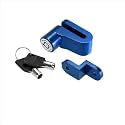 Anti Theft Heavy Duty Wheel Disc Brake Lock Security for RE Clasic,Meteor 350,Reborn,Himalayan, CB,Hero,R15, All disc Bike etc. (Blue)