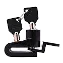 Anti Theft Heavy Duty Wheel Disc Brake Lock Security for RE Clasic,Meteor 350,Reborn,Himalayan, CB,Hero,R15, All disc Bike etc. (Black)