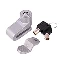 Anti Theft Heavy Duty Wheel Disc Brake Lock Security for RE Clasic,Meteor 350,Reborn,Himalayan, CB,Hero,R15, All disc Bike etc. (Silver)