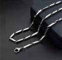 R JEWELS Rice Design Neck For Men & Boys Titanium Plated Stainless Steel Chain