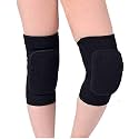 R-LON Sports WEAR Padded Kneecap for Kids Boys & Girls (1 Pair) Black