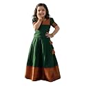 R P CREATION Kids Silk Lehenga Choli