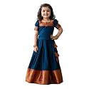 R P CREATION Kids Silk Lehenga Choli