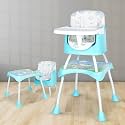 R for Rabbit Cherry Berry Safari Baby High Chair, 3 in 1 Convertible High Chair Cum Booster Seat, Baby Feeding Chair, Study Table for Toddlers from 6 Months to 7 Years (Beige)