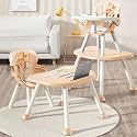 R for Rabbit Cherry Berry Safari Baby High Chair, 3 in 1 Convertible High Chair Cum Booster Seat, Baby Feeding Chair, Study Table for Toddlers from 6 Months to 7 Years (Beige)