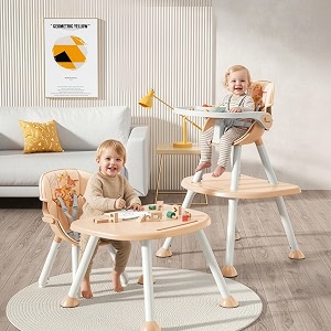 r for rabbit cherry berry safari baby high chair 3 in 1 convertible high chair cum booster seat baby feeding chair study table for toddlers from 6 months to 7 years beige