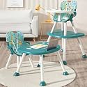 R for Rabbit Cherry Berry Safari Baby High Chair, 3 in 1 Convertible High Chair Cum Booster Seat, Baby Feeding Chair, Study Table for Toddlers from 6 Months to 7 Years (Lake Blue)