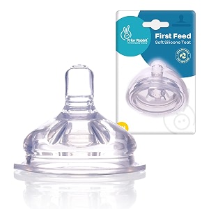 r for rabbit first feed soft silicone teat for steebo giffy stainless steel bottles