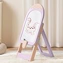 R for Rabbit Little Genius Candy Easel Board for Kids Drawing Activity Board, Multifunctional Foldable Height Adjustable Magnetic Drawing Board for 3-7 Years Kids (Purple)