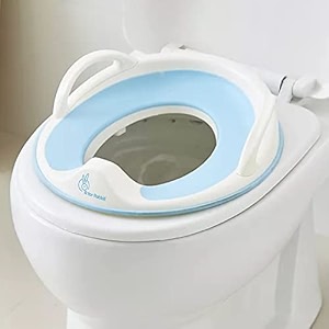 r for rabbit minimo potty seat potty training seat hang on the wall with soft cushion for new born baby kids 0 to 13 months up to 13kg blue