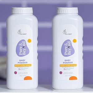 r for rabbit pure amp beyond 400gms pack of 2  200gms baby powder naturalno corn starch or talc free with oatmeal amp arrowroot suits sensitive skin